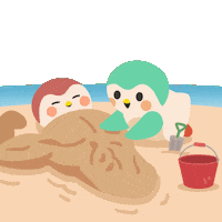 Sand Castle Fun Sticker by Finch Care