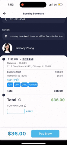 Showing Agent App GIF