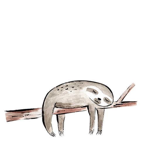 minipresents giphyupload chill ko sloth Sticker