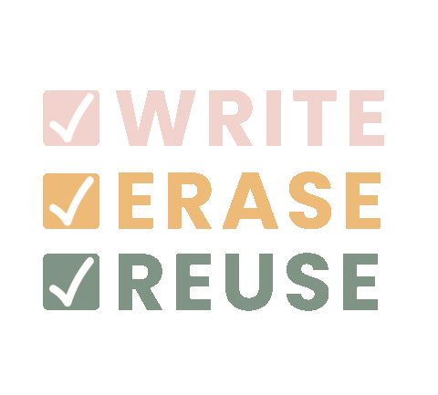 Write Erase Sticker by Organising Life Beautifully