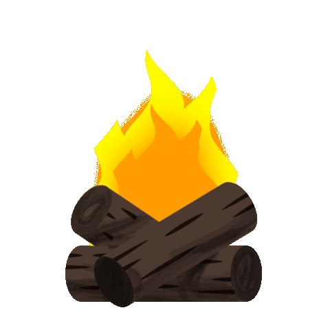 Camp Fire Sticker by Lulu Press