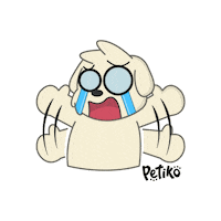 Sad Dog Sticker by Petiko