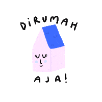 Stay Home Sticker by Patricia Tjandra