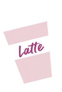 Coffee Latte Sticker by Kopari Beauty