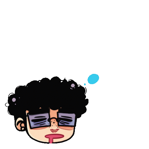 Sleepy Cartoon Sticker