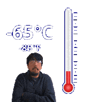 Negative Eighty Five Degrees Sticker