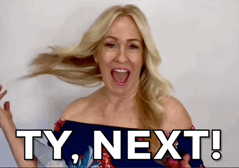 Woman Thank You GIF by Vikki Downey