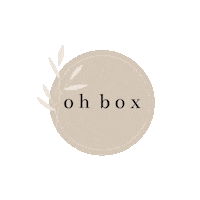 ohbox ohbox beige logo ohboxnl ohbox logo Sticker