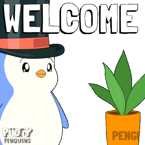 Good Morning Hello Sticker by Pudgy Penguins