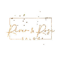 Logo Gold Sticker by River & Rose Salon
