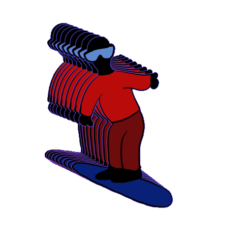 jordan_spector trippy snow winter wave Sticker