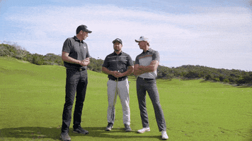 GolfBarons golf rock n roll air guitar golf clap GIF