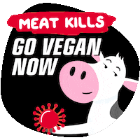 Quarantine Go Vegan Sticker by PETA