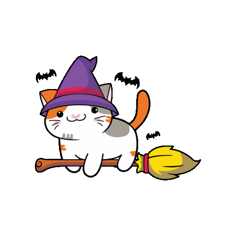 Cat Halloween Sticker by Petique, Inc.