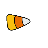 Candy Corn Halloween Sticker