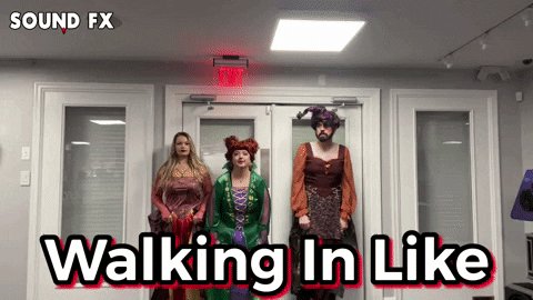 Walking In Like Hocus Pocus GIF by Sound FX