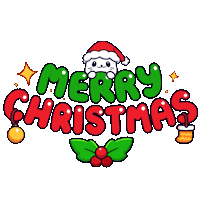 Merry Christmas Sticker by Sappy Seals