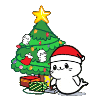 Decorate Christmas Tree Sticker by Sappy Seals