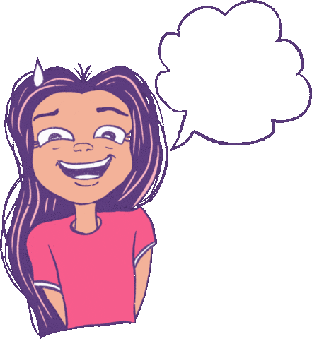 DigitallyWild new cute girl announcement speech bubble Sticker