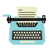 Superminimaps blue writing machine editor Sticker