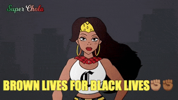 SuperChola animation superhero latina blm GIF