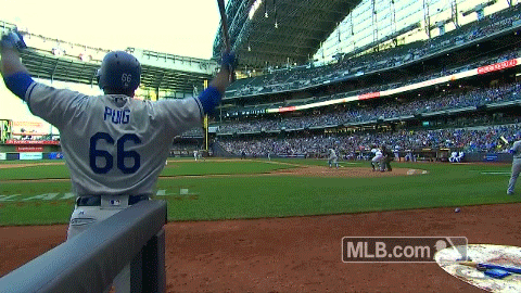 los angeles dodgers celebration GIF by MLB