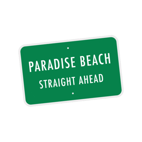 Paradise Beach Sticker by ALIX the label