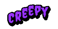Ghost Stay Creepy Sticker by SpoopyDrws