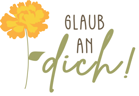 Nadannebendoch Glaub An Dich Sticker by omamashop