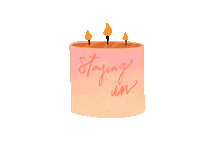 Candle Staying In Sticker