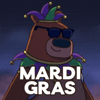 Mardi Gras Tuesday GIF by My Neighbor Alice
