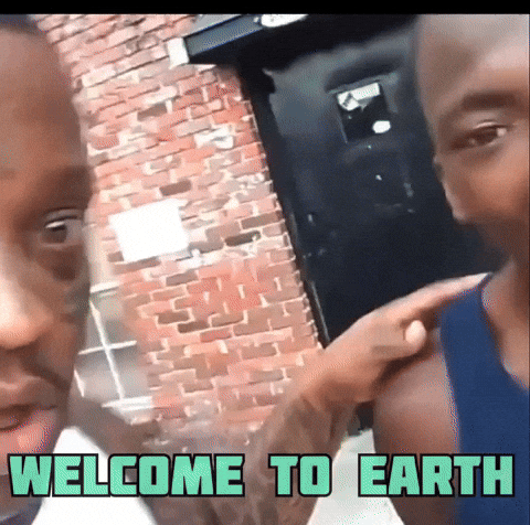 Welcome To Earth Weird Face GIF