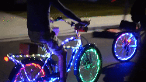 windsoreats giphygifmaker bike lights cycling GIF