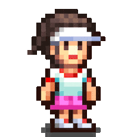 Tennis 8Bit Sticker