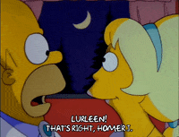 Scared Season 3 GIF by The Simpsons
