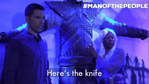 ManOfThePeople giphygifmaker got knife thrones GIF