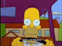 Scared Season 4 GIF by The Simpsons