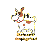 Dog Camping Sticker by IsasWomo