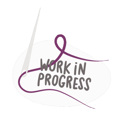 Work In Progress Sticker by EquiStitch