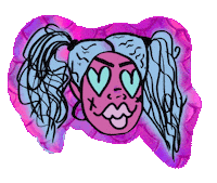 Pink Hearts Sticker