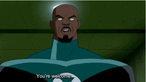 Justice League Youre Welcome GIF by Warner Archive