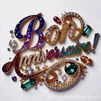 Texte Bon Anniversaire GIF by TresorsDuMonde.ca