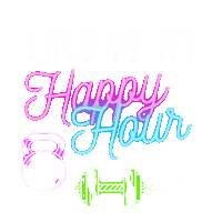 Happy Hour Gym Sticker by goodbike