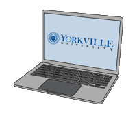 Yorkvilleu graduation cap alumni diploma Sticker