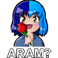 Yakesu blue rose aram fefe Sticker