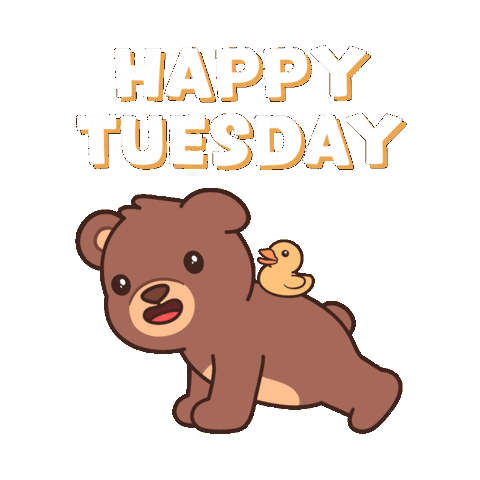 Push Up Teddy Bear Sticker by BEARISH