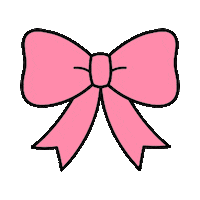 Pink Bow Sticker by Jessie McEwan
