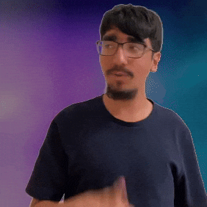 Pointing to the left