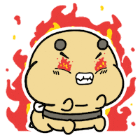 angry bubble tea Sticker by Aminal Stickers