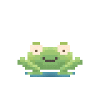 Pixel Frog Sticker